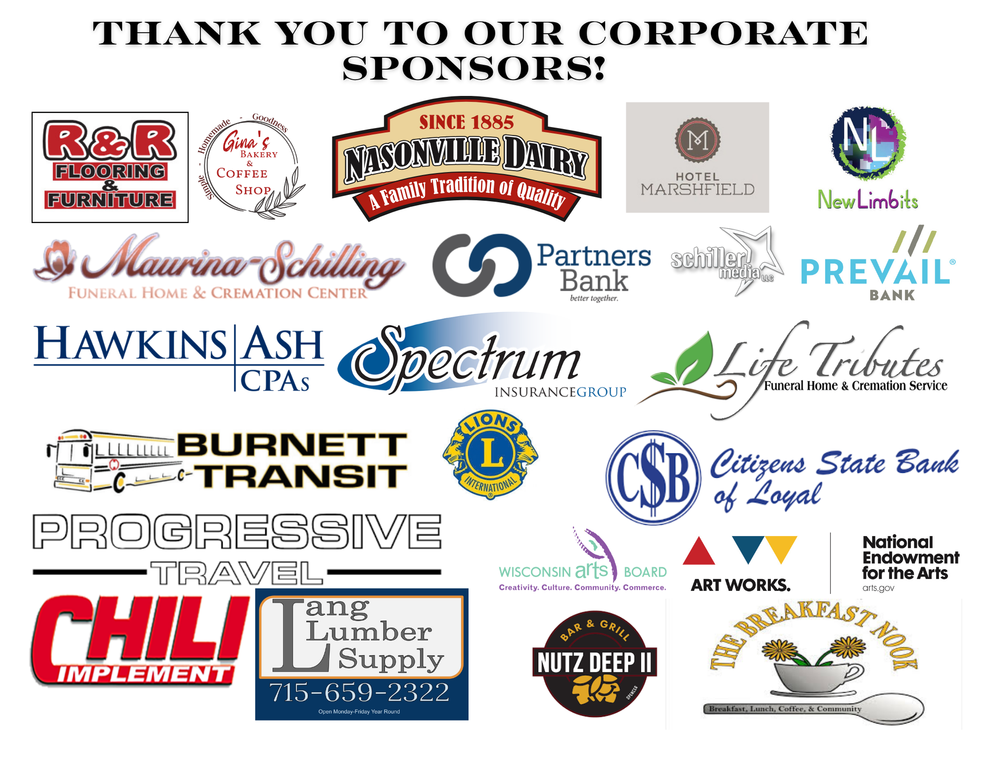 Grants and Corporate Sponsors